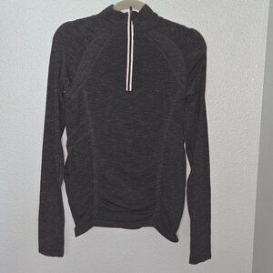 Athleta Fastest Track Half Zip Space Dye - S Navy Space Dye